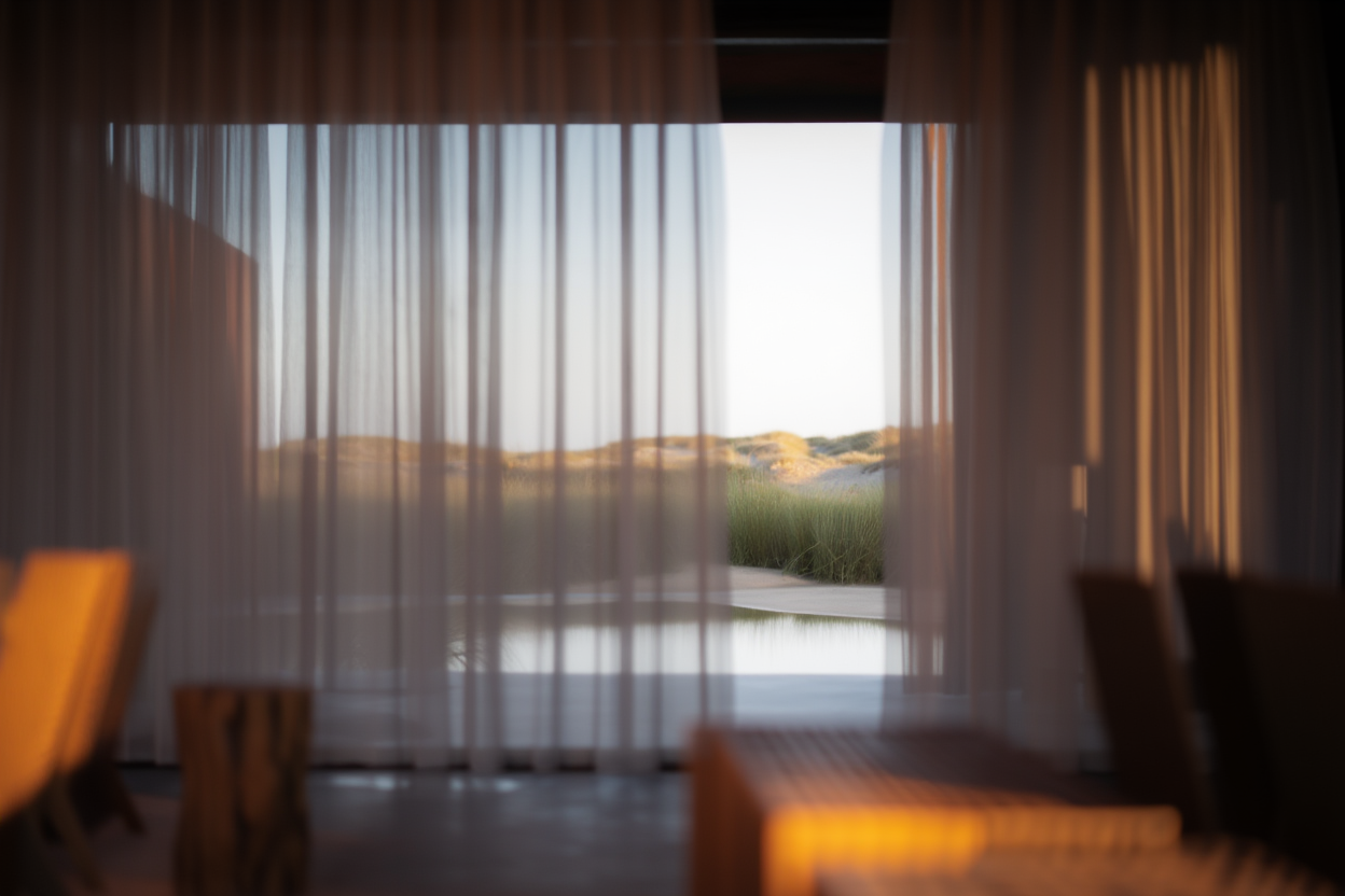 Interior view with landscape